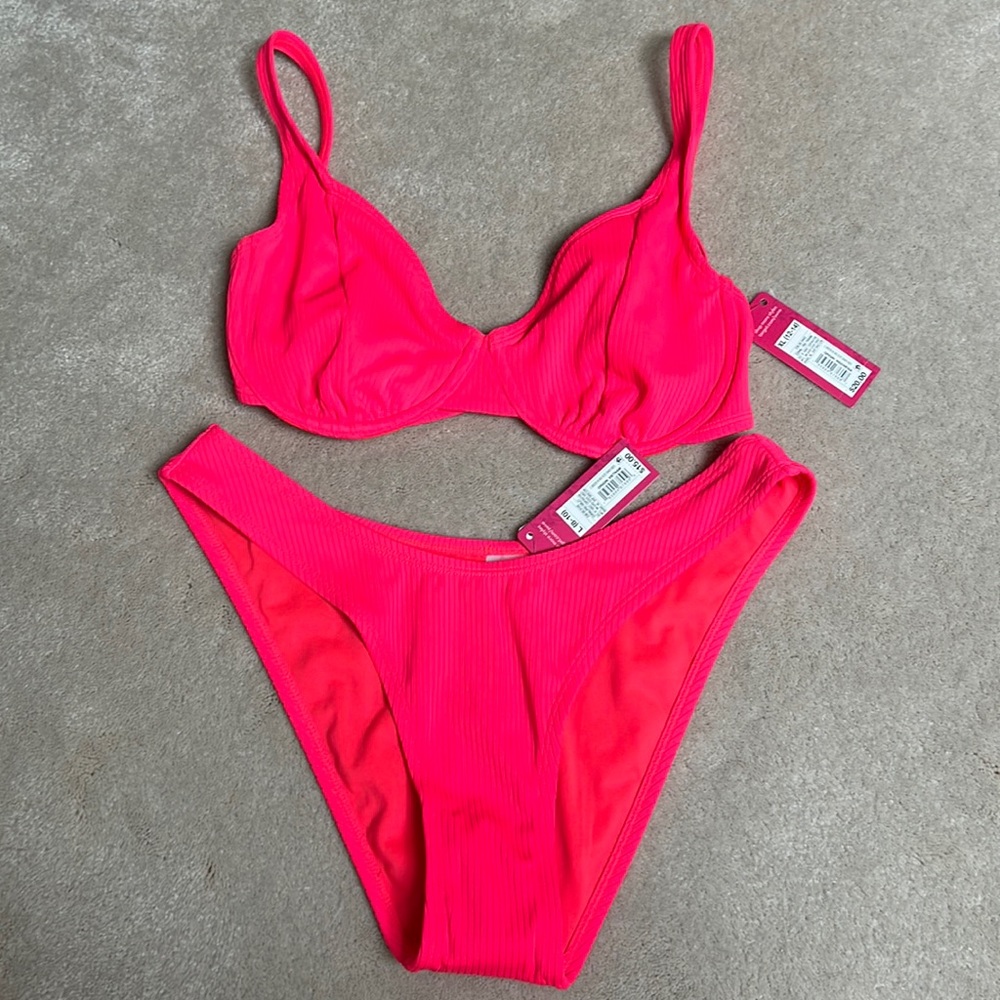 Hot pink bikini